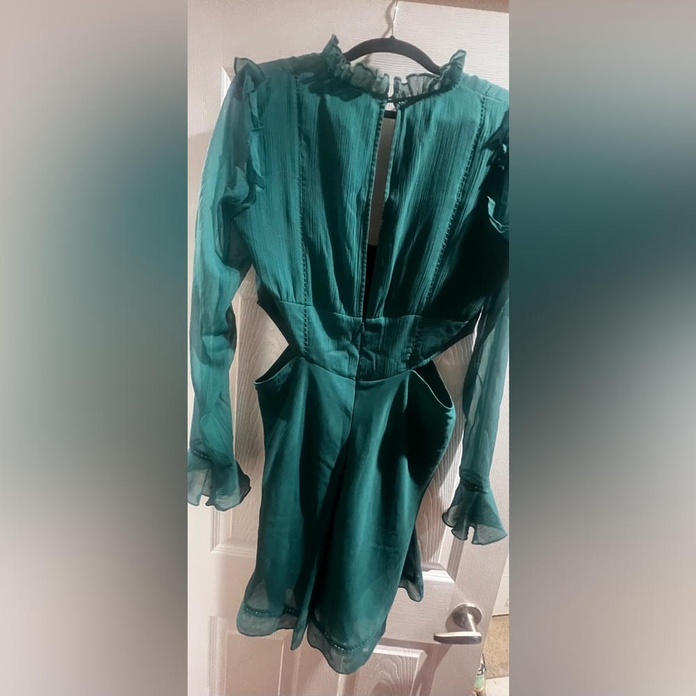Elegant Teal Mini Dress